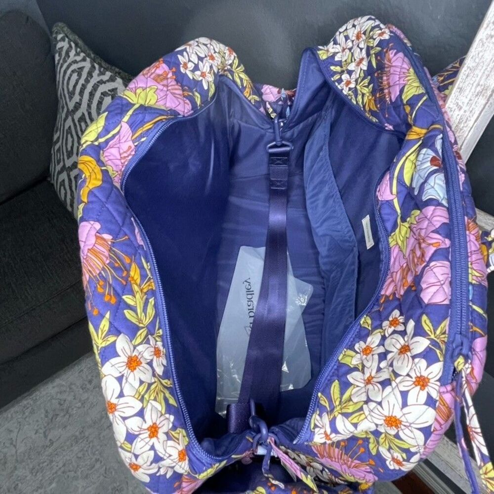 Vera Bradley Coffee Garden Large Weekender Travel Bag & Essential Grand Tote NWT - Picture 8 of 14